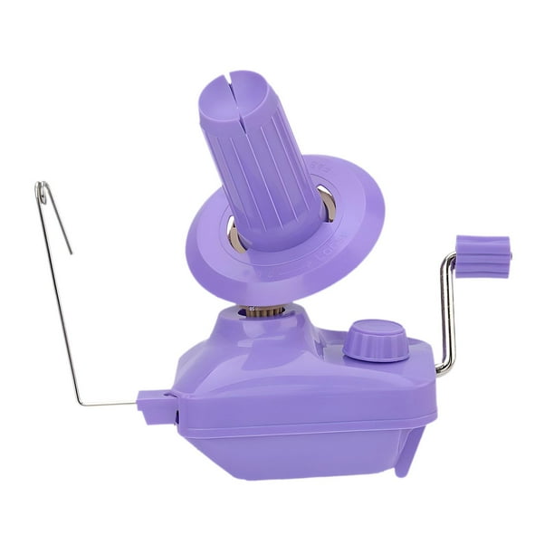 Bobinadora de lana manual, práctica, de poco ruido, multiusos, ligera, bobinadora de lana de bricolaje para el hogar, bobinadora de hilo manual para f Violeta