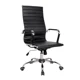 thumbnail image 3 of Silla de Oficina Ejecutiva Negra con Brazos Cromados y Ruedas, 3 of 3