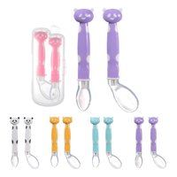 Genérico - Set 3 Cucharas Silicona Entrenamiento Bebes Cocina Lau