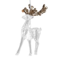 Magideal - Adornos Navideños De Alce, Decoraciones Navideñas, Adornos Colgantes Transparentes, Decoración Navideña Para Celebraciones, Oficina, Corona, Guirnalda De Pie