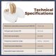 thumbnail image 2 of Par de Audífonos Recargables MEDca para Adultos Mayores, Amplificador de Sonido Personal - Beige, 2 of 8