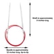 thumbnail image 3 of Agujas de tejer circulares ChiaoGoo Red Lace 81 cm, tamaño 4, 3 of 7