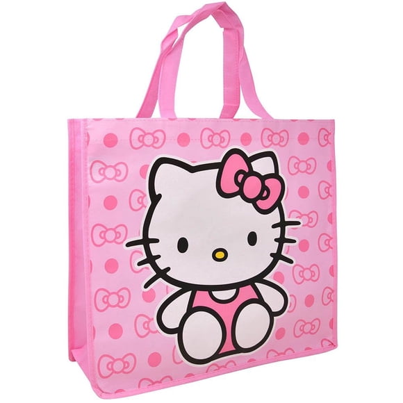 Bolsa de mano Fast Forward Hello Kitty, grande, rosa, reutilizable