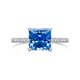 thumbnail image 4 of Anillos de Compromiso de Moissanita de 3 Quilates para Mujer, Anillos de Diamante Corte Princesa S925 de Plata Esterlina Color D VVS1, Opción Ideal para Cumpleaños, Aniversario y Ocasiones Románticas, 4 of 10