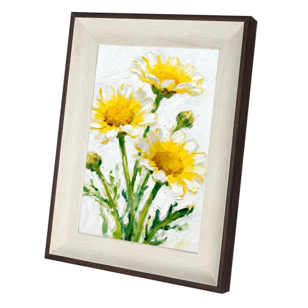 Uxcell Marco de Fotos Rectangular Clásico Blanco, Marco de Fotos de Resina de 8.9x6.9 Pulgadas para Exhibición de Mesa para Imágenes Certificados Decoración de Hogar Oficina