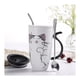 thumbnail image 2 of Tazon Taza 600ml Bombilla Y Cuchara Cerámica Gatito Kawaii, 2 of 3