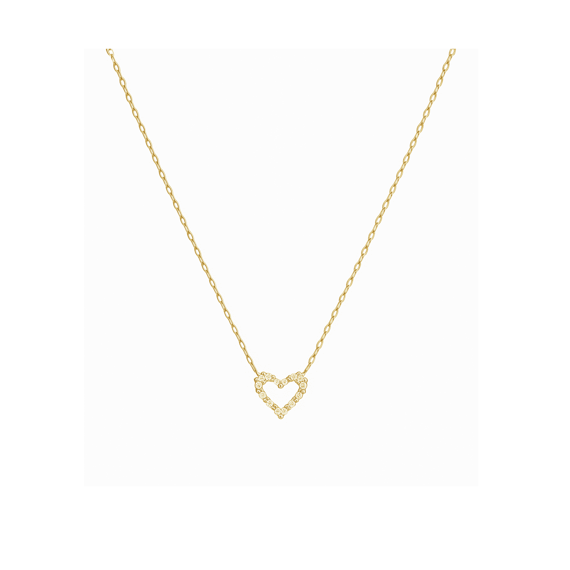 Joyas Adonis - Collar En Acero Corazón Con Brillo