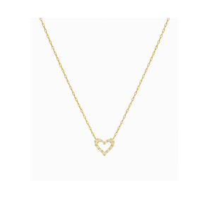 Joyas Adonis - Collar En Acero Corazón Con Brillo