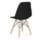thumbnail image 2 of Silla de comedor estilo eames negra, 2 of 4