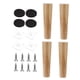 thumbnail image 5 of 4 Piezas De Patas De Madera Para Muebles, Patas De Sofá Para Mesita De Noche, Tocador, Sofá De Dos Plazas, 20 Cm, 5 of 5