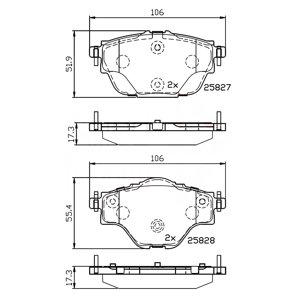 Pastillas Freno Para Auto Comline Cbp32235