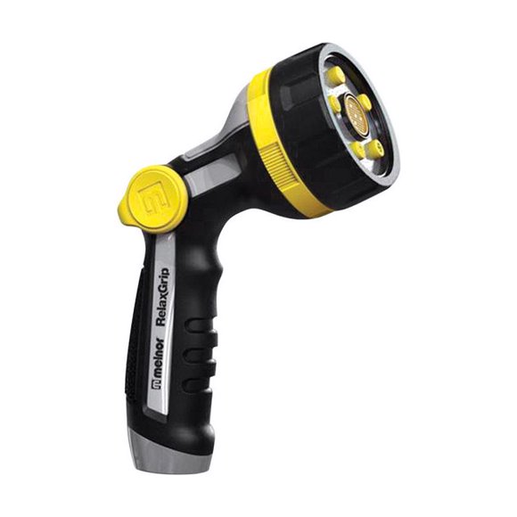 Boquilla de manguera Melnor RelaxGrip 5, patrón ajustable, ABS
