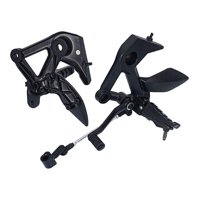 Magideal - Juego De Montaje De Pedales Para Motocicleta, Accesorios Para Motocicleta, Reposapiés Delantero Principal Sólido De Fácil Instalación Profesional Para Negro