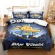 thumbnail image 1 of DOG MAN Bedding Set Single Twin Full Queen King Size Bed Set Aldult Kid Bedroom Duvetcover Sets 3D Print Kawaii Anime Boys/girls Bed Sheets, 1 of 3