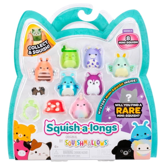 Toy Squish-a-longs Mini-Squish 8 piezas, Ola 4, Estilo 4
