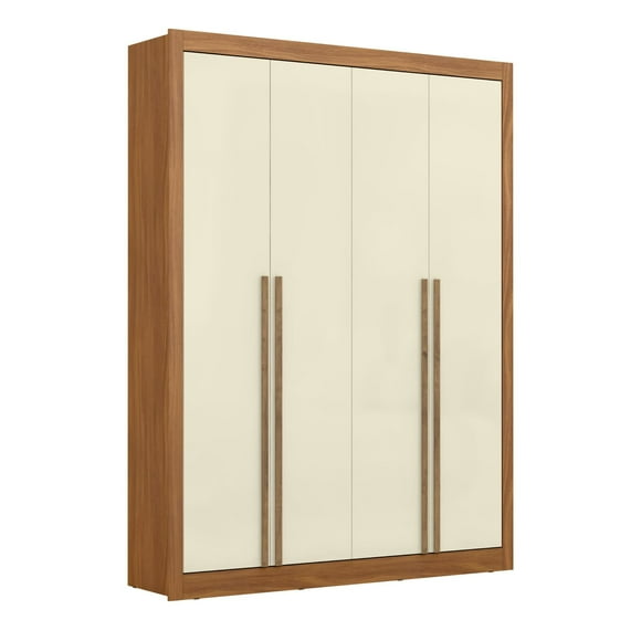 Clóset Cannes 4 Puertas 3 Cajones Mdf Café