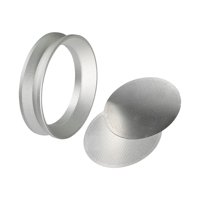 Magideal - Embudo Dosificador Magnético Para Espresso Con Filtro De Repuesto Para Recipiente Ligero Plata 53Mm
