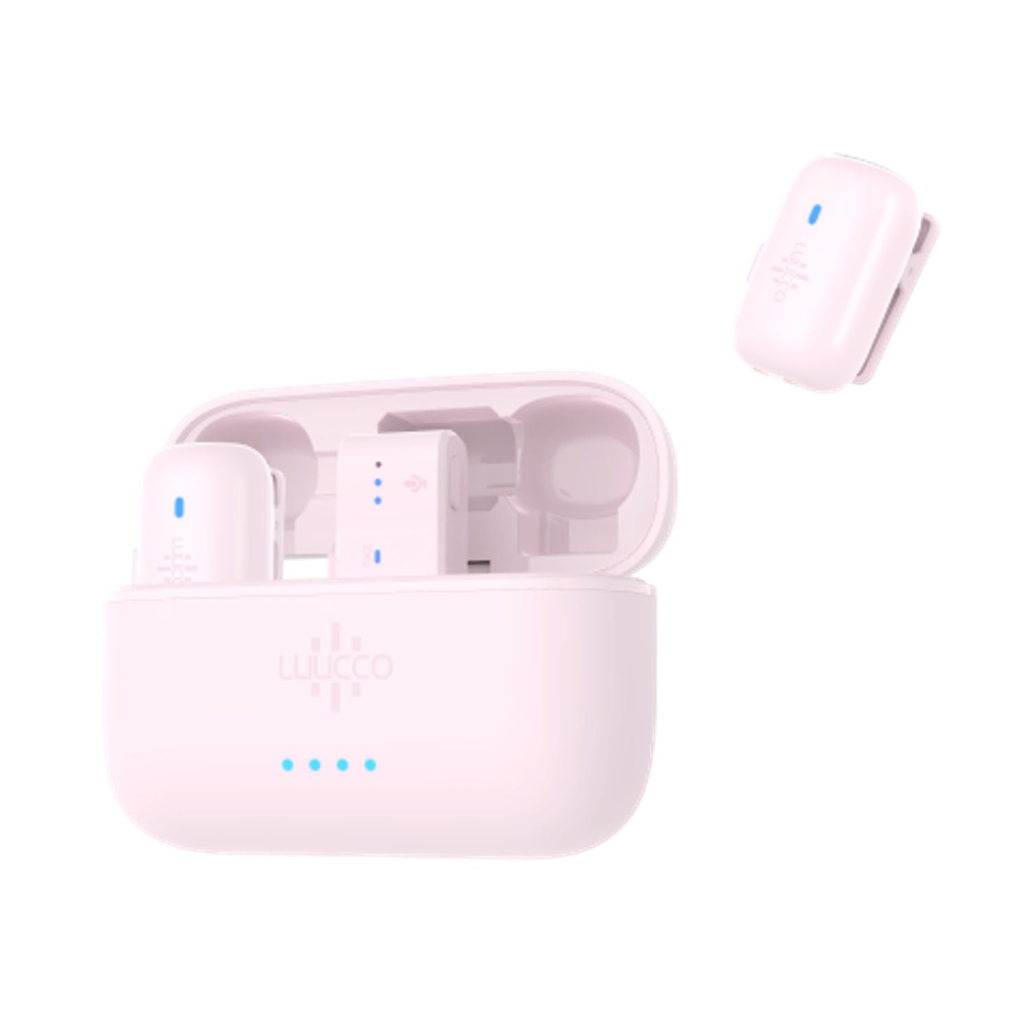 Microfono Lavalier Wireless Luucco Minipods Rosa