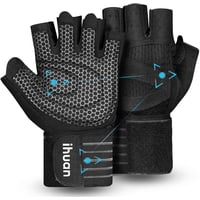Guantes De Entrenamiento Ihuan Ventilados Para Levantamiento De Pesas Con Muñequera