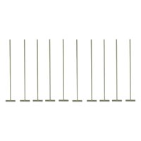 Ioensy - 10 Trampas En T Para Puerta De Entrada De Palomas, Extraíbles, Para Jaula De Pájaros, Césped, Porche, Hierro