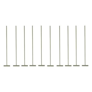 Ioensy - 10 Trampas En T Para Puerta De Entrada De Palomas, Extraíbles, Para Jaula De Pájaros, Césped, Porche, Hierro