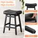 thumbnail image 3 of Taburetes de bar Raynesys, altura de mostrador, juego de 2 con asiento de cuero, 3 of 9