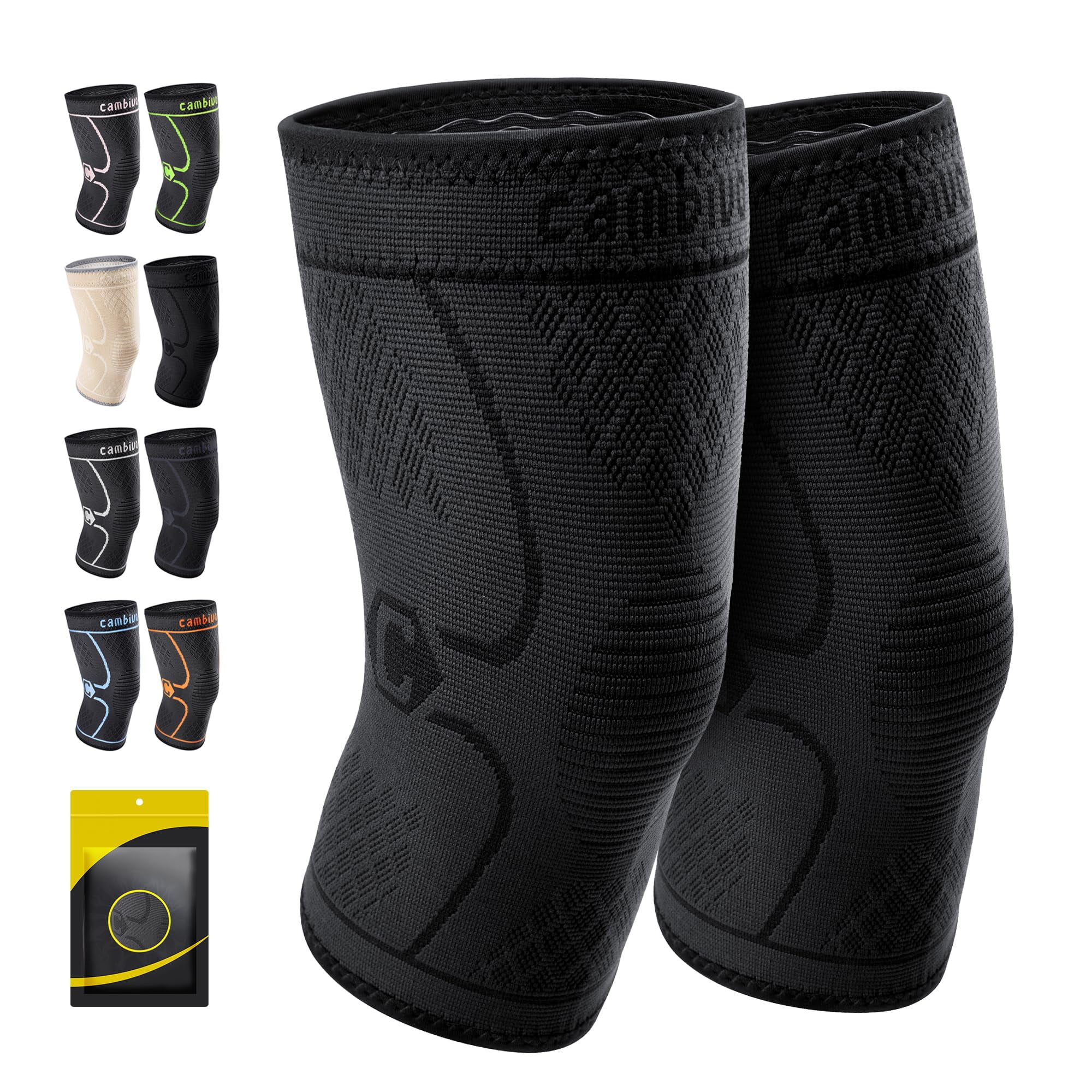 Rodilleras Cambivo Para Dolor De Rodilla, Manga De Compresión, Paquete De 2