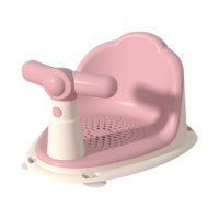 Magideal - Asiento De Bañera Para Bebé Asiento De Bañera Para Bebé Asiento Asistido, Tapete Suave Asiento Cómodo, Asiento De Baño Para Recién Nacido Taburete De Rosa