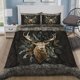 thumbnail image 1 of Deer Hunting Quilt Duvet Cover Set Bedclothes Queen Comforter Cover3-Piece Bedding Set, 1 of 5