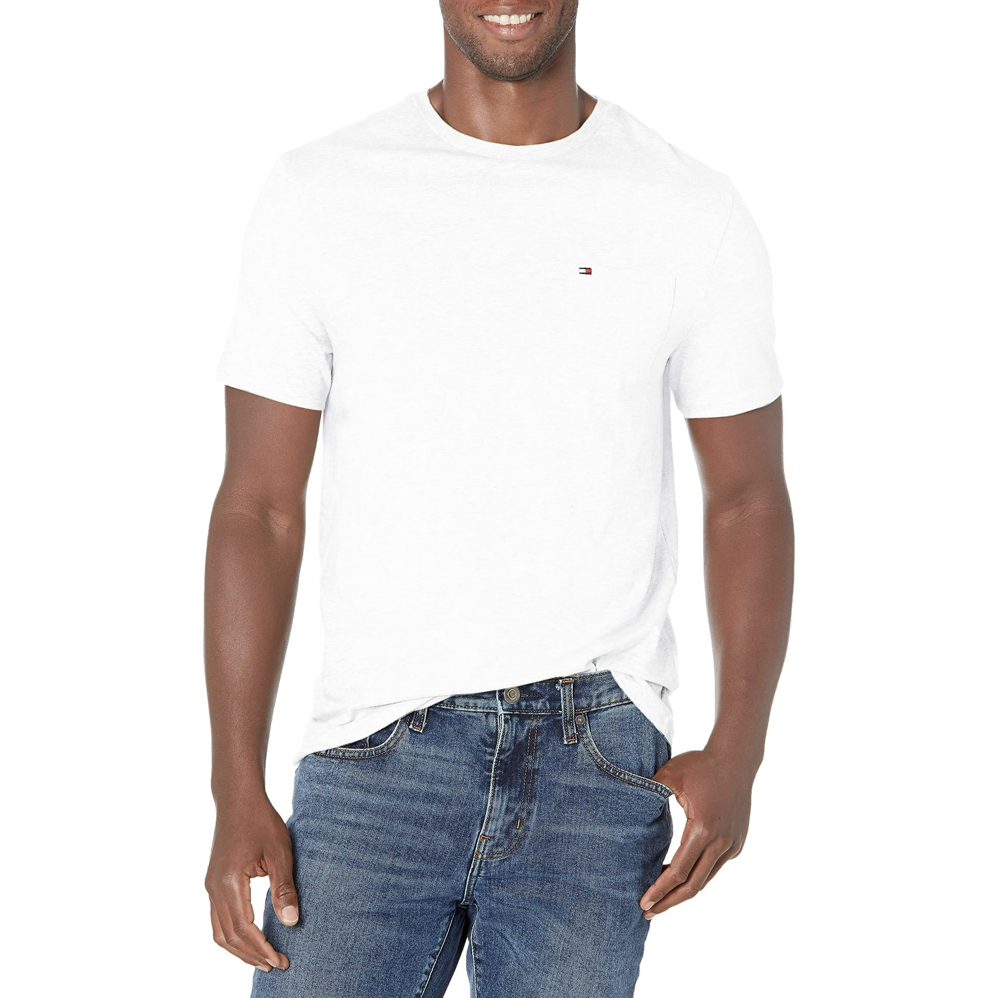 Camiseta Tommy Hilfiger Essential De Manga Corta De Algodón Blanca