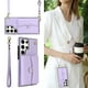 thumbnail image 2 of Crossbody PU Leather Phone Case For Samsung Galaxy S23 S22 Plus Note 20 Ultra Wallet Card Slots Magnetic Lanyard Cover, 2 of 3