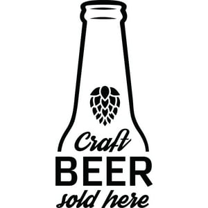 Rienda Libre Graphics - Decomural Craft Beer Sold Here Alcohol Drink Ws-46189