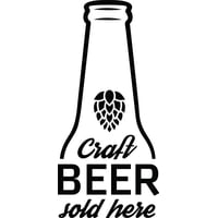 Rienda Libre Graphics - Decomural Craft Beer Sold Here Alcohol Drink Ws-46189