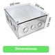 thumbnail image 4 of Caja Estanca Metálica Pre-galvanizada C/sello 200x200x100mm Galvanizada, 4 of 5