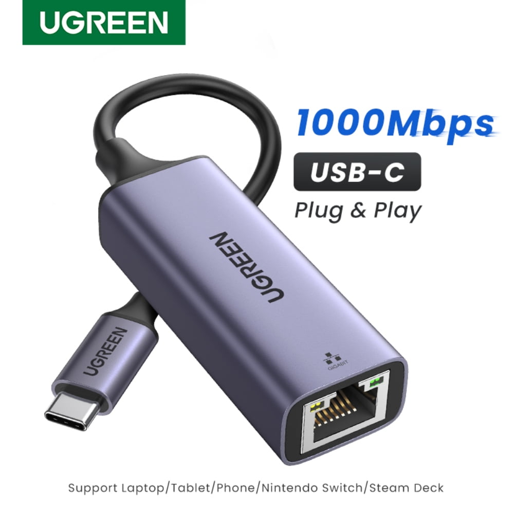 Adaptador Para Internet Usb-c 3.1 / Rj45 Gigabit 10/100/1000 Aluminio Silverugreen Cm199