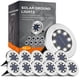 thumbnail image 1 of Luces solares INCX, paquete de 12 unidades, impermeables, para exteriores, color blanco frío, 1 of 6