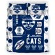 thumbnail image 1 of AFL Geelong Cats Bedding Sets Duvet Cover MEN Gift Double Queen #3-Piece Bedding Set, 1 of 5