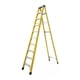 thumbnail image 1 of Escalera Fibra De Vidrio Industrial 3.1mts 10 Peldaños 150kg Amarilla, 1 of 3