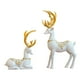 thumbnail image 1 of Juego De 2 Figuras De Alces, Estatuas De Ciervos De Resina De Reno Para Decoración De Mesa Del Hogar, 1 of 3