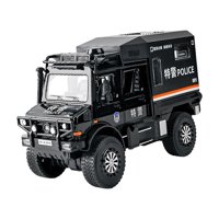 Magideal - 1:20 Modelo De Camión Fundido A Presión, Camión De Viaje, Modelo De Coche, Vehículo De Simulación De Juguete, Modelo De Juguete Extraíble Para Niños Y Negro