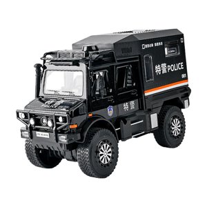 Magideal - 1:20 Modelo De Camión Fundido A Presión, Camión De Viaje, Modelo De Coche, Vehículo De Simulación De Juguete, Modelo De Juguete Extraíble Para Niños Y Negro