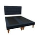 thumbnail image 2 of Cama King Lino Azul, 2 of 3
