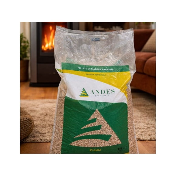 Bio Pellet Premium para Calefacción Andes Bio Pellets Saco 15 kg