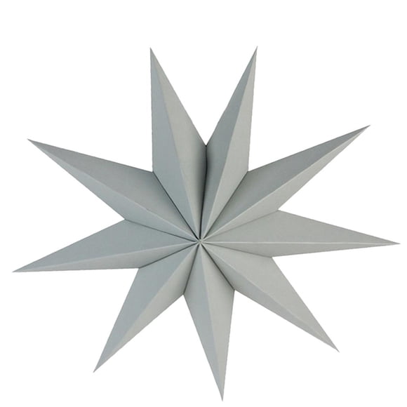 Paper Star Hanging Christmas Lantern Home Party Decoration DIY Crafts Gray