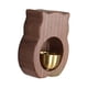 thumbnail image 3 of Campana de madera para comerciantes, gato de la suerte, regalo creativo, adornos para ventanas, puertas, timbres. Marrón oscuro, 3 of 5