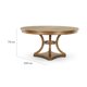 thumbnail image 5 of Juego Comedor Leeds Redondo 150 Cm 6 Sillas Café - Roble, 5 of 8