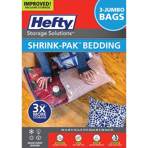 Bolsas De Almacenamiento Al Vacío Hefty 3 Jumbo Bags