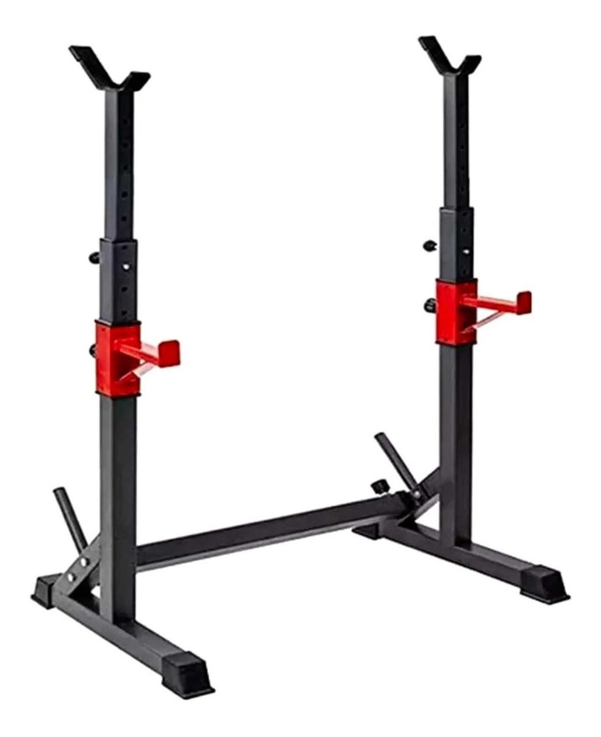 Yep - Rack Squat Sentadillas Ajustable Barra Pesas Pre Y Olimpica Negro