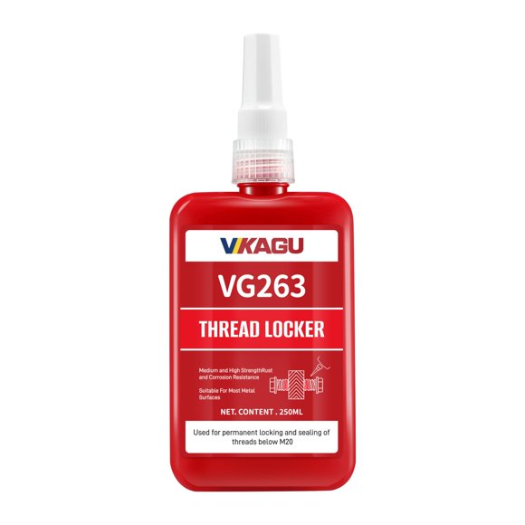 Fijador de roscas VIKAGU VG263 rojo 250 ml de alta resistencia al calor