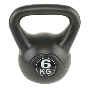Atletis - Kettlebell Mancuerna Pesa Rusa Cemento 6 Kg Negro